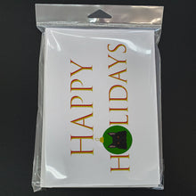 Load image into Gallery viewer, Schipperke Happy Holidays Christmas Greeting Cards -  Blank Note Cards – 8-Pack of Artist-Designed Cards with Envelopes