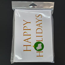 Load image into Gallery viewer, Coton de Tulear #2 Happy Holidays Greeting Cards -  Blank Note Cards – 8-Pack of Artist-Designed Cards with Envelopes