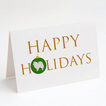 Load image into Gallery viewer, German Spitz #1 Happy Holidays Greeting Cards -  Blank Note Cards – 8-Pack of Artist-Designed Cards with Envelopes