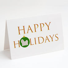 Load image into Gallery viewer, Maltese Happy Holidays Greeting Cards -  Blank Note Cards – 8-Pack of Artist-Designed Cards with Envelopes
