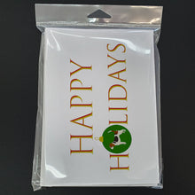 Load image into Gallery viewer, Beagle Happy Holidays Greeting Cards -  Blank Note Cards – 8-Pack of Artist-Designed Cards with Envelopes