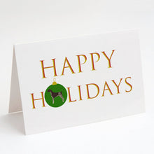 Load image into Gallery viewer, German Shorthaired Pointer Happy Holidays Greeting Cards -  Blank Note Cards – 8-Pack of Artist-Designed Cards with Envelopes