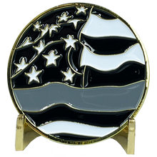 Load image into Gallery viewer, EL7-06 CDCR Prison California Correctional Officer CO Corrections Strike Team Thin Gray Line Challenge Coin