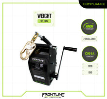 Load image into Gallery viewer, Frontline RUW60 MEGApod 60' Confined Space Winch with Galvanized Steel Cable
