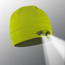 Load image into Gallery viewer, POWERCAP 35/55 Fleece LED Beanie Hat With Lights