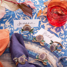Load image into Gallery viewer, Pomegranate skinny napkin rings, set of four