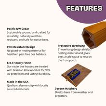 Load image into Gallery viewer, Cabana Bee House &amp; Complete Kit with Bee Certificate