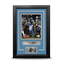 Load image into Gallery viewer, Calvin Johnson v. Vikings Detroit Lions 8" x 10" Framed Football Photo with Engraved Autograph