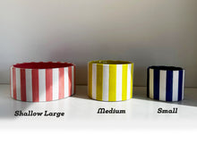 Load image into Gallery viewer, Big Top Stripes Handpoured Candle &amp; Vase