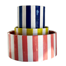 Load image into Gallery viewer, Big Top Stripes Handpoured Candle &amp; Vase