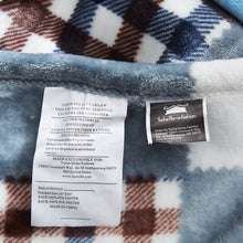 Load image into Gallery viewer, Tache Blue Lake Farmhouse Super Soft Plaid Patchwork Throw Blanket (4024)