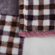 Load image into Gallery viewer, Tache Autumn Muave Purple Pink Farmhouse Super Soft Plaid Patchwork Throw Blanket (4022)