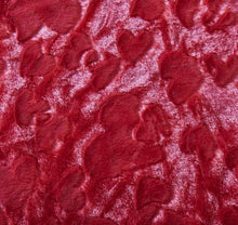 Load image into Gallery viewer, DaDa Bedding Candy Apple Red Vibrant Luxury Faux Fur Euro Throw Pillow Cover (Red-19)