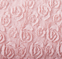 Load image into Gallery viewer, DaDa Bedding Rosey Pastel Blossom Pink Faux Fur Euro Throw Pillow Cover (171752)