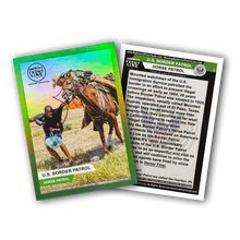 Load image into Gallery viewer, BL6-011 Border Patrol Horse Patrol Trading Card for Challenge Coin Collectors