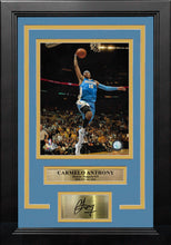 Load image into Gallery viewer, Carmelo Anthony Lay-Up Denver Nuggets 8x10 Framed Basketball Photo with Engraved Autograph