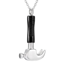 Load image into Gallery viewer, Hammer Shaped Cremation Urn Necklace