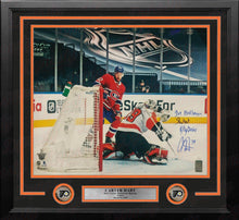 Load image into Gallery viewer, Carter Hart First Career Playoff Shutout Philadelphia Flyers Autographed Framed Hockey Photo