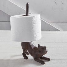 Load image into Gallery viewer, Cat Butt Cast Iron Tissue Holder | 9.5" Tall | Real Cast Iron, Virtually Indestructible