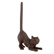 Load image into Gallery viewer, Cat Butt Cast Iron Tissue Holder | 9.5" Tall | Real Cast Iron, Virtually Indestructible