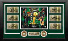 Load image into Gallery viewer, Boston Celtics 2024 NBA Champions 8" x 10" Framed Basketball Collage Photo with Engraved Autographs