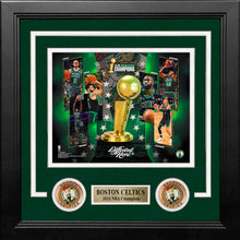 Load image into Gallery viewer, Boston Celtics 2024 NBA Champions 8" x 10" Framed Basketball Collage Photo