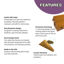 Load image into Gallery viewer, Chalet Bee House &amp; Complete Kit including Bee Certificate
