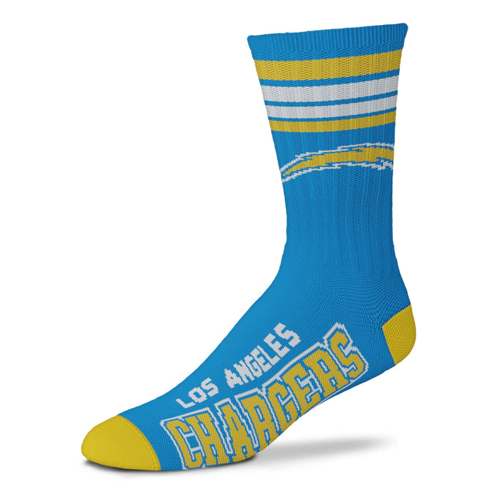 Los Angeles Chargers Men's 4 Stripe Deuce Socks