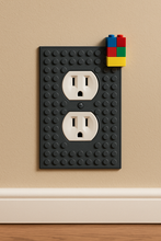 Load image into Gallery viewer, Build-On Duplex Outlet Cover Wall Plate for Kids’ Rooms