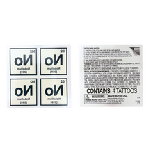 Load image into Gallery viewer, Chemical Formulas Temporary Tattoos