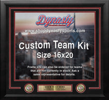Load image into Gallery viewer, Kansas City Chiefs Custom NFL Football 16x20 Picture Frame Kit (Multiple Colors)