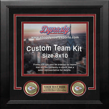 Load image into Gallery viewer, Kansas City Chiefs Custom NFL Football 8x10 Picture Frame Kit (Multiple Colors)