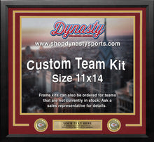 Load image into Gallery viewer, Kansas City Chiefs Custom NFL Football 11x14 Picture Frame Kit (Multiple Colors)