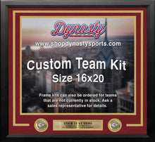 Load image into Gallery viewer, Kansas City Chiefs Custom NFL Football 16x20 Picture Frame Kit (Multiple Colors)