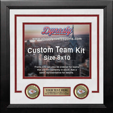 Load image into Gallery viewer, Kansas City Chiefs Custom NFL Football 8x10 Picture Frame Kit (Multiple Colors)
