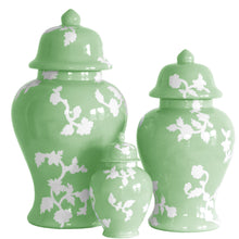 Load image into Gallery viewer, Chinoiserie Dreams Ginger Jars in Cabbage Patch Green