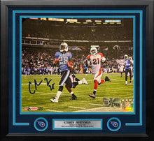 Load image into Gallery viewer, Chris Johnson Sideline Run Tennessee Titans Autographed 11" x 14" Framed Football Photo