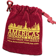 Load image into Gallery viewer, AA-005 American Flag Patriotic Christmas Ornament Santa Challenge Coin Ornament