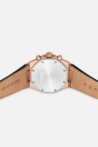 Rose Gold/Black Luxury Watch- 40MM