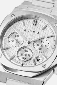 Chronograph 001: Steel/White