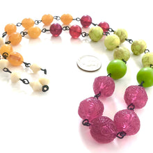 Load image into Gallery viewer, Raspberry &amp; Citrus Lime Carmen Necklace