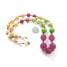 Load image into Gallery viewer, Raspberry &amp; Citrus Lime Carmen Necklace