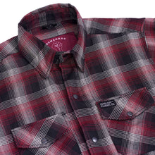 Load image into Gallery viewer, Riveter Men’s Maroon, Black, and White Flannel