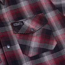 Load image into Gallery viewer, Riveter Men’s Maroon, Black, and White Flannel