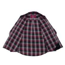 Load image into Gallery viewer, Riveter Men’s Maroon, Black, and White Flannel