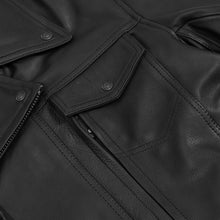 Load image into Gallery viewer, ShadowRider - Men's Leather Motorcycle Jacket