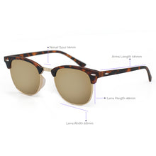 Load image into Gallery viewer, The Masters – Mirrored Brown Clubmaster Sunglasses