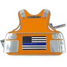 Load image into Gallery viewer, EL5-007 US COAST GUARD M4 Body Armor Coastie 3D self standing USCG Challenge Coin Maritime Law Enforcement Thin Blue Line