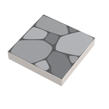 Load image into Gallery viewer, Cobblestone Tile Part Pack (20 Tiles) made with LEGO parts - B3 Customs