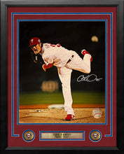 Load image into Gallery viewer, Cole Hamels 2008 World Series Philadelphia Phillies Autographed 16" x 20" Framed Baseball Photo